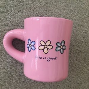 Life is Good Daisy Do What You Like Like Pink Mug